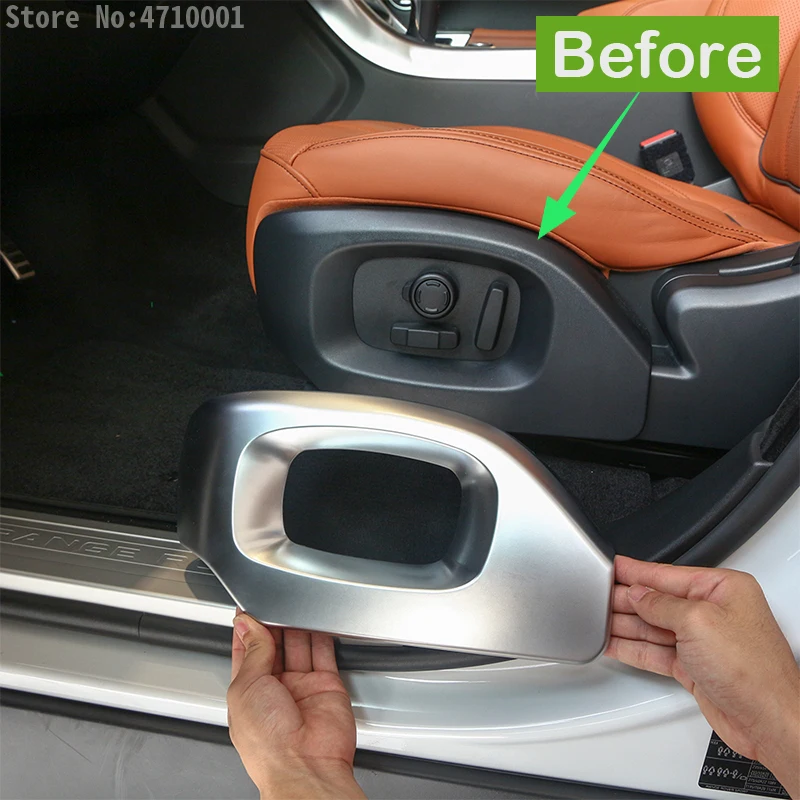 Хромированный АБС-пластик боковая Обложка автомобильного сиденья аксессуары