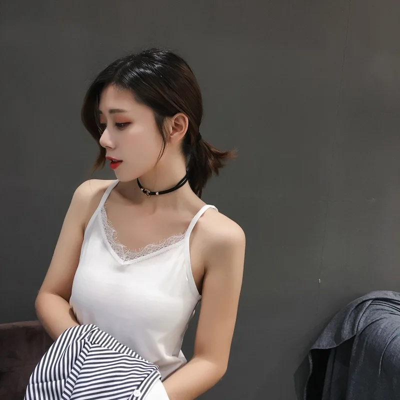 JITIVR Для женщин майка Vogue назад с перекрестными ремешками пикантные атласные