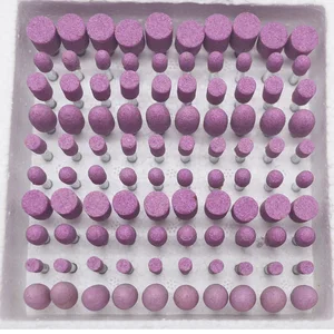 100 шт. набор абразивных шлифовальных головок диаметр хвостовика 3 мм конусцилиндрический шлифовальный станок для полировки металла пластика дерева