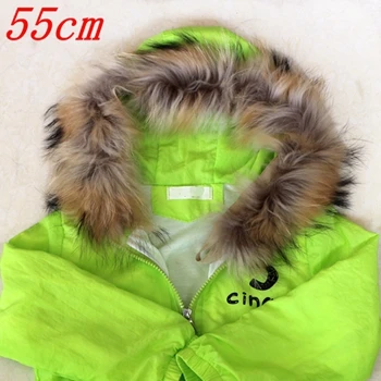 Raccoon natural 55cm Воротник из натурального меха для детей, шапка 55-65 см, самодельные меховые манжеты, отделка краев, аксессуары для одежды, мягкий шарф из натурального меха енота, шапка - Цвет: Raccoon natural 55cm