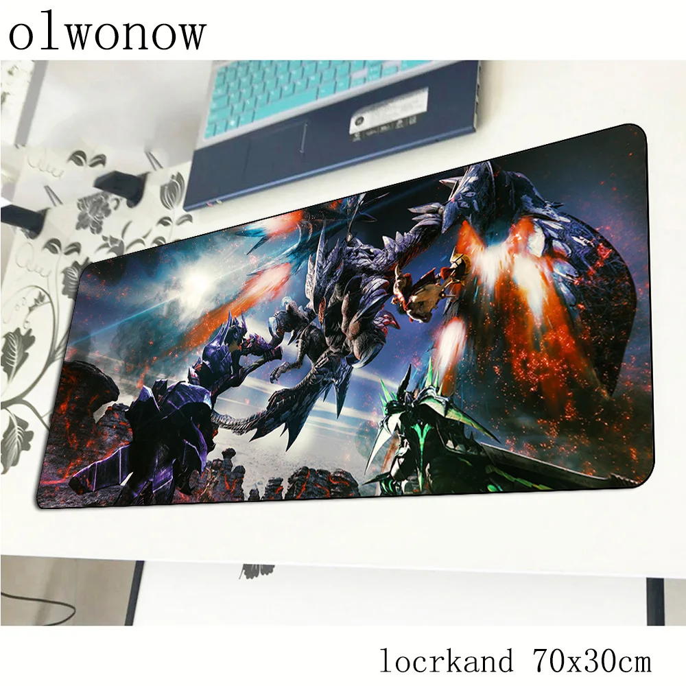 Коврик для мыши Monster Hunter компьютерный геймерский коврик 70x30 см большой под заказ