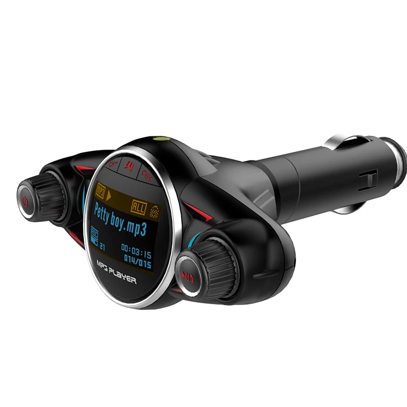 FM модулятор Автомобильный с поддержкой Bluetooth и ЖК дисплеем 5 В 2 1 А|FM-трансмиттеры|