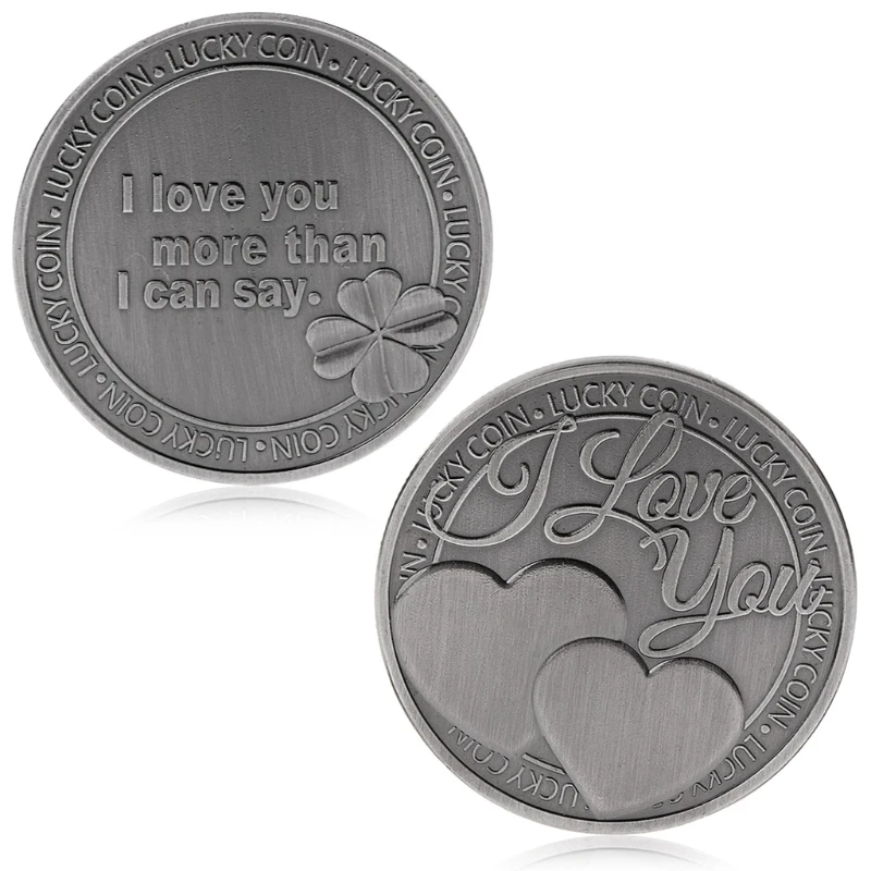 Памятная монета Love lucky Words Романтическая коллекция для пар художественные