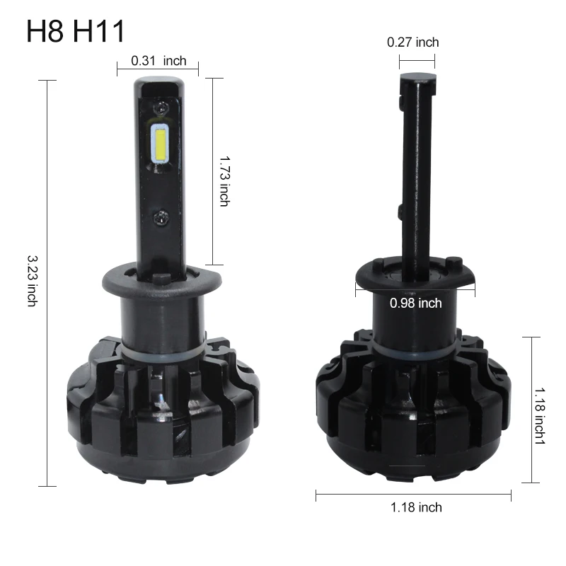 MON SU V1 супер яркий Aut светодиодный фар автомобиля H1 H3 H4 H7 H8 H11 HB3/9005 HB4/9006 9012
