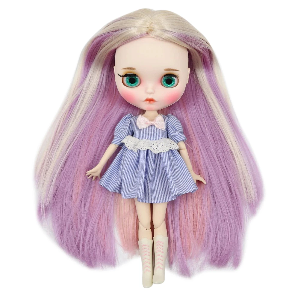 Ледяная кукла DBS Blyth 1/6 bjd белая кожа совместное тело новое матовое лицо резные