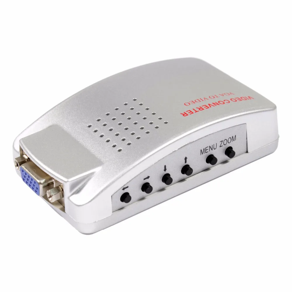 ПК к ТВ адаптер VGA К AV RCA монитор S Video преобразователь сигнала переключатель