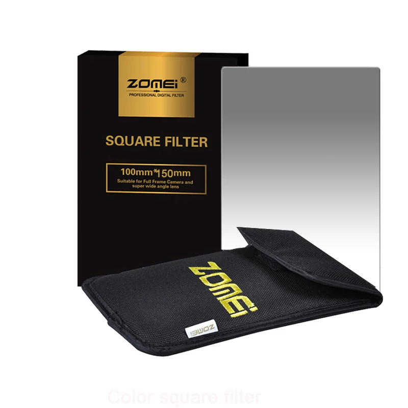 

Zomei Square Filter 100mm x 150mm Graduated Neutral Density Gray GND248 ND16 100mm*150mm 100x150mm for Cokin Z-PRO Series Filter