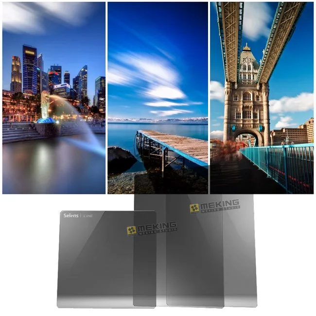 Selens Pro 100 мм X 150 мм 0.6ND фильтры квадратный мягкий переменный ND фильтр для Canon Nikon DSLR камеры фотографического