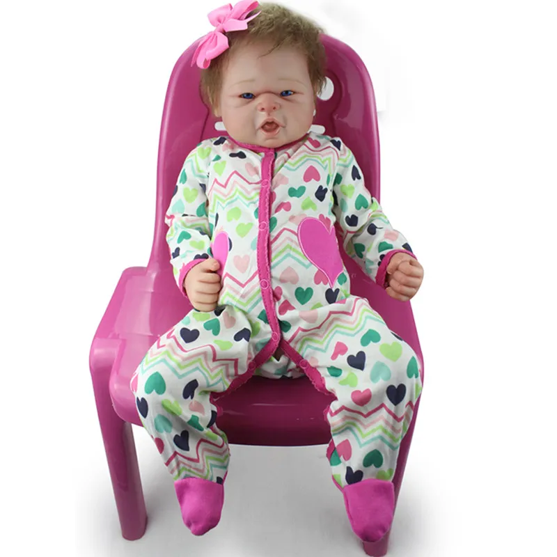 Corpo Inteiro Bebe Reborn Silicone Cheio Reborn Bebe Vida Menina Bonecas Menina De Silicone Realista Brinquedo Boneca Brinquedos 25 Off