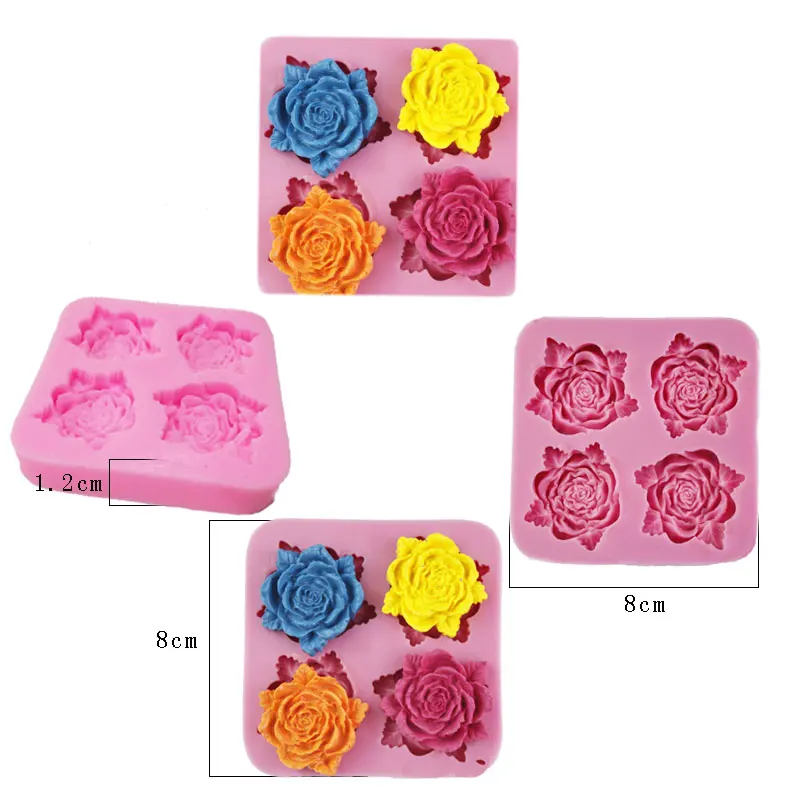 Силиконовая форма для шоколада 3D выпечки 4 цветов стандартные инструменты