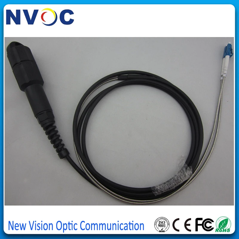 6 шт. IP67 ODVA-LC дуплексная перегородка ODVA LC DX волоконно-оптический адаптер с пылезащитной крышкой+ 6 шт. ODVA LC DX волоконно-оптический разъем
