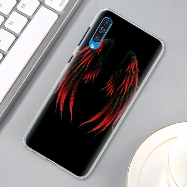 01 Крыло ангела для девочек чехол КРЫШКА ДЛЯ samsung Galaxy A30 A40 A50 A70 A6 A8 плюс A7 A9 M30 чехол для телефона Coque - Цвет: 01