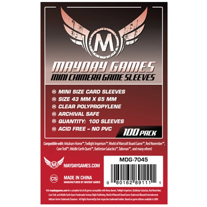 100 рукава для настольных игр MAYDAY карточная игра рукав протектор защитные прозрачные карты рукава