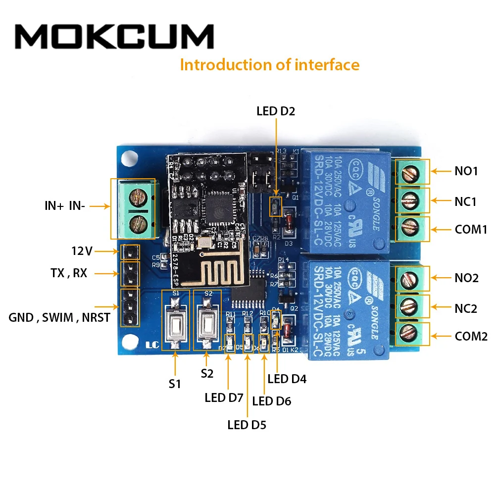 12V WI-FI триггерный релейный модуль ESP8266 IOT приложение пульт дистанционного управления 2-х канальный для умного дома мобильного телефона автоматизации доски двойной WI-FI модуль