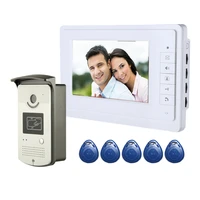 smartyiba video intercom 7inch monitor wired video doorbell door phone intercom system rfid access control 1 monitor 1 camera