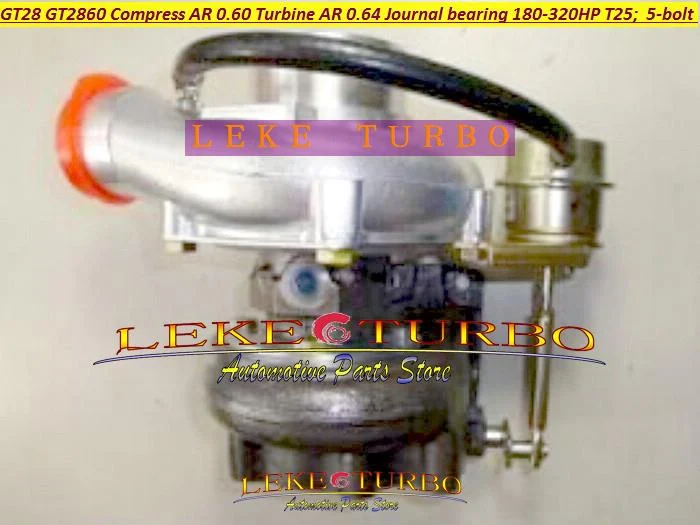 GT28 5 GT2860 Турбокомпрессор AR 0 42 турбина 64 болтовый подшипник журнала 180 320HP T25