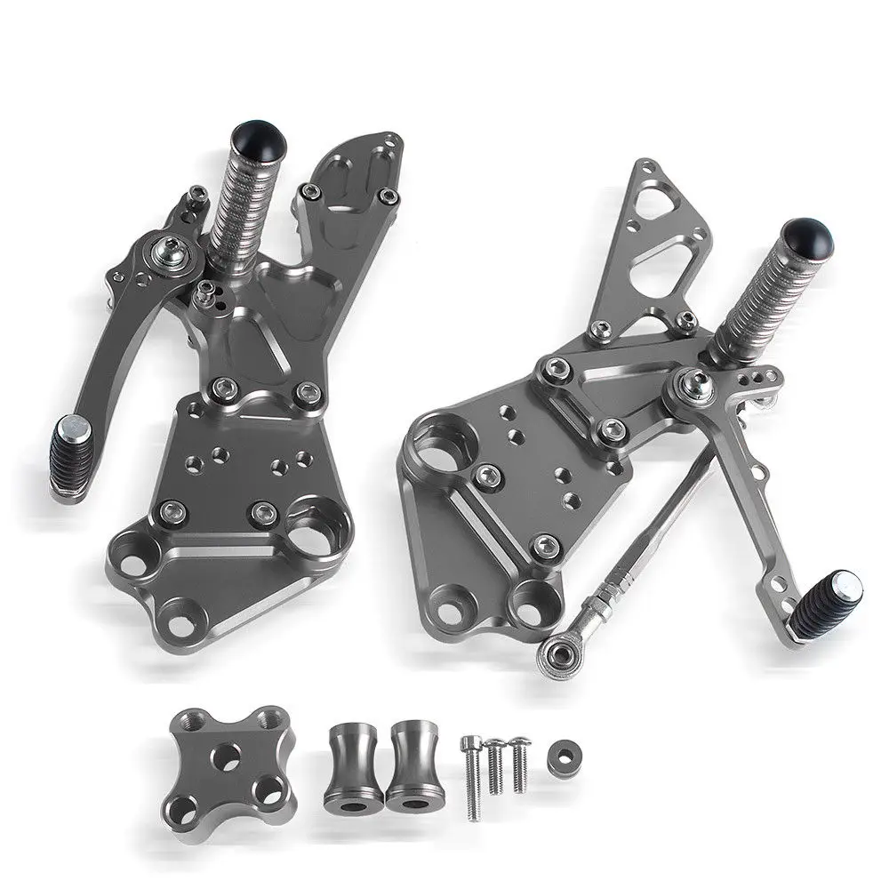 Для KTM Duke 125 200 390 2011 2012 2013 ЧПУ Регулируемый наездник задние комплекты Rearset Подножка для ухода за кожей ног колышки Оранжевый Blk