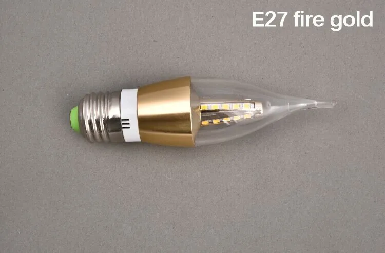10 шт. 5 Вт 7 светодиодные Свечи E14/E27 SMD 2835 Светодиодные лампы 220В круглый/fire тип 360