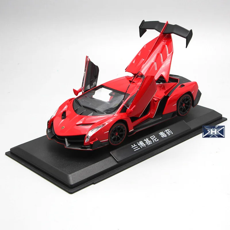 1:24 высокое моделирование ламбор venom сплав дисплей автомобиля Модель звук и свет инерционные игрушки для детей Подарки