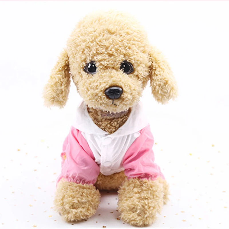 3 цвета собачьи плащи с капюшоном водонепроницаемая одежда для маленьких собак