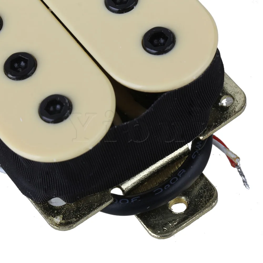 Yibuy электрогитара Мост Пикап Humbucker Double Coil Слоновой Кости Высокий Выход музыкальные инструменты гитара аксессуары