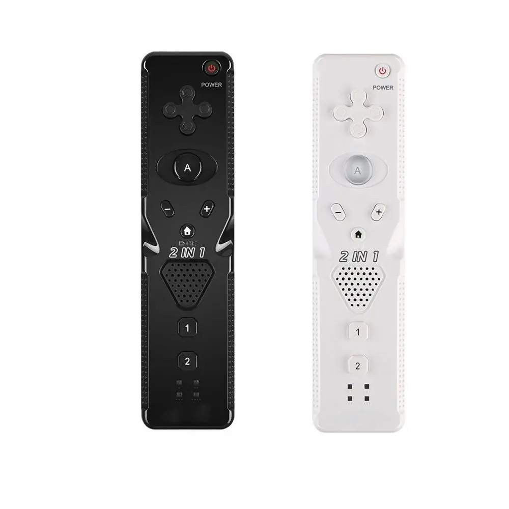new 1pcs Built-in Motion Plus Remote Controller for Wii Gamepad With Silicone Case and Hand Strap wii command | Электроника