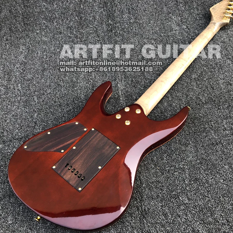 Morden Pro sunburst стеганый клен Пламя клен шеи стеганый клен Топ Электрический гитары музыкальный инструмент гитары