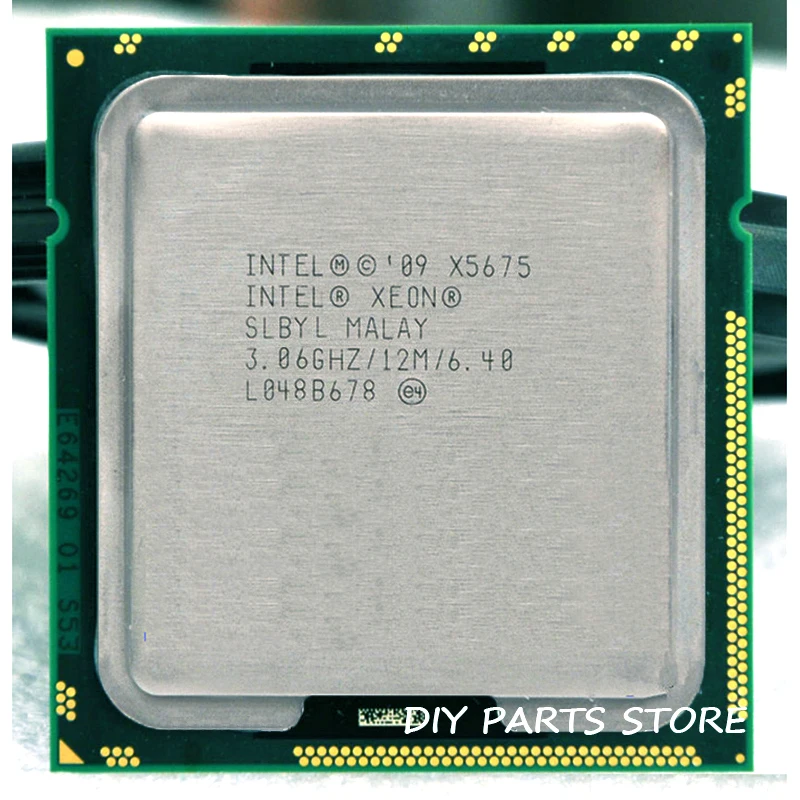 Процессор INTEL XONE X5675 шесть ядер 3 06 МГц уровень 2 12 м подходит для материнской платы