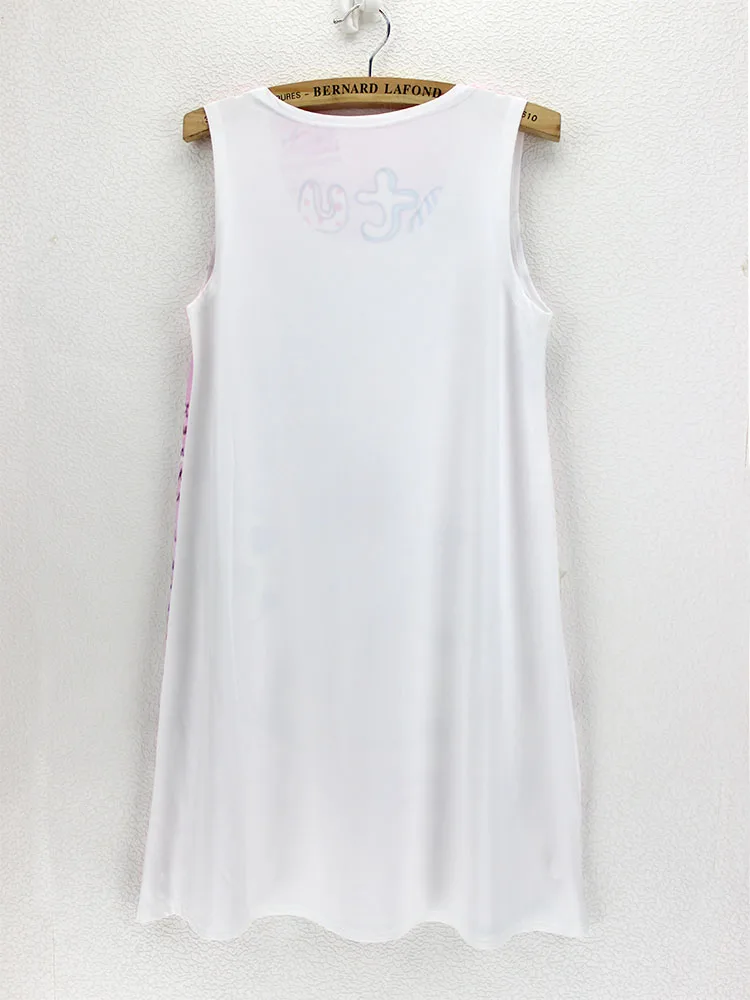 2015 модный сарафан для девочек без рукавов с рисунком летнее платье женщин низкая