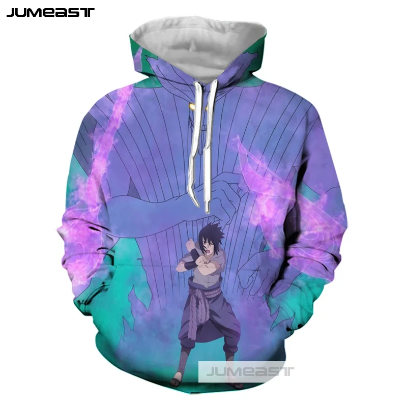 Jumeast/Новинка брендовые толстовки с 3D принтом Sasuke Susanoo длинными рукавами для