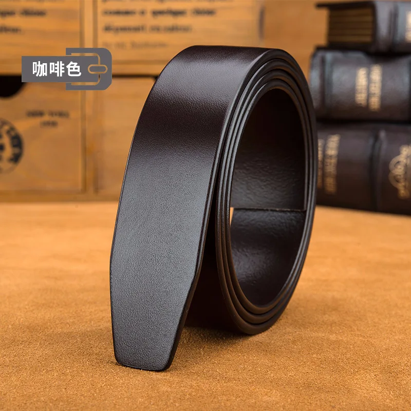 Дизайнерский ремень из 100% коровьей кожи без пряжки деловой роскошный для костюма