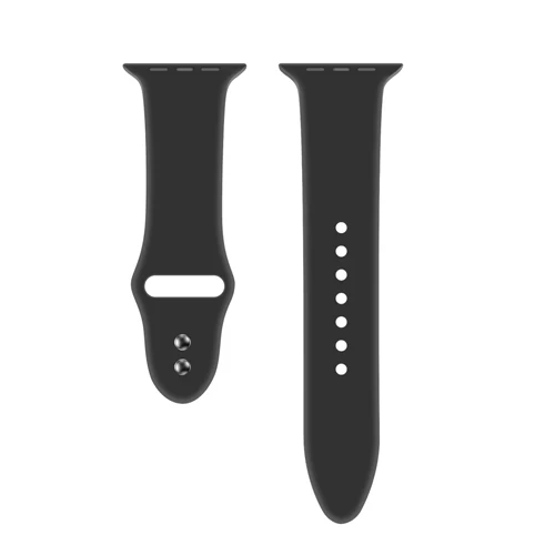 black Силиконовый ремешок для Apple Watch 42 мм 38 мм iWatch 4 ремешка 44 мм 40 мм ремень для браслета ремешок для Apple watch 5 4 3 2 аксессуары - Цвет ремешка: black