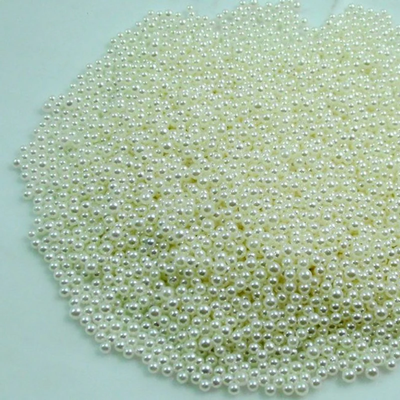 Высококачественные акриловые жемчужные круглые свободные шарики для одежды