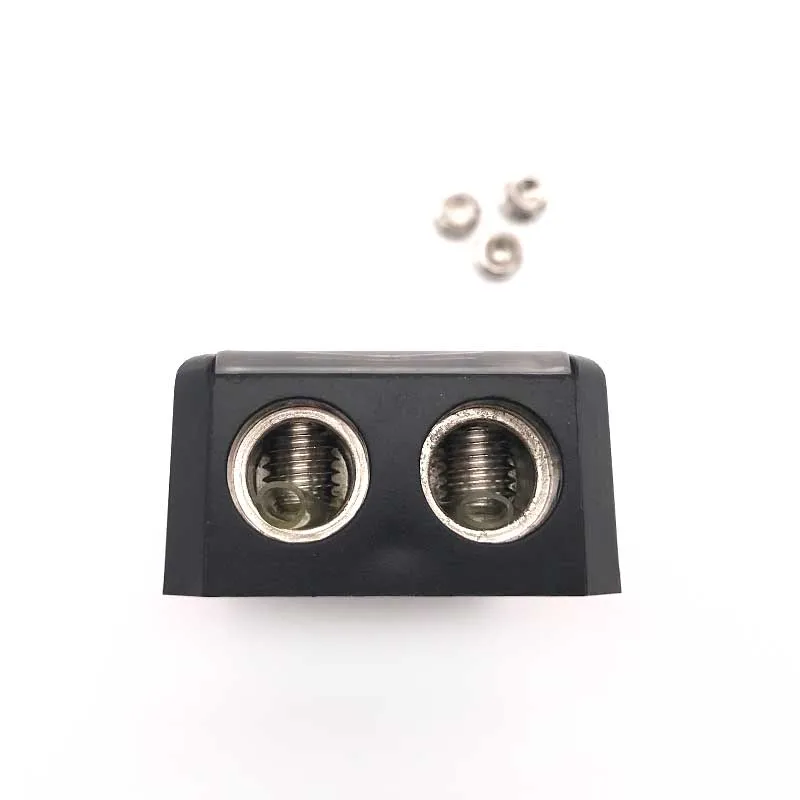 

Universal Car Auto Vehicles Audio Amplifier 60A 4GA 1 in 2 ways Out Fuse Holder Fuse Box ABS Plastic+Zinc Alloy