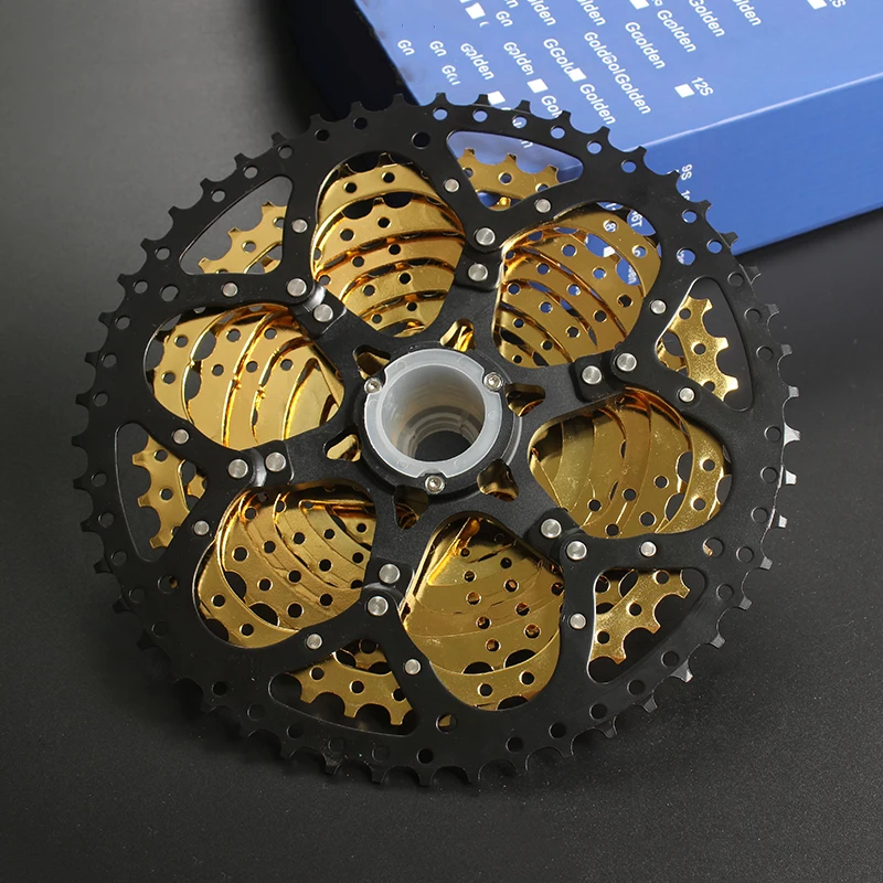 Золотая кассета 10 скоростей для горных велосипедов 11-50T s Freewheel MTB стальные золотые
