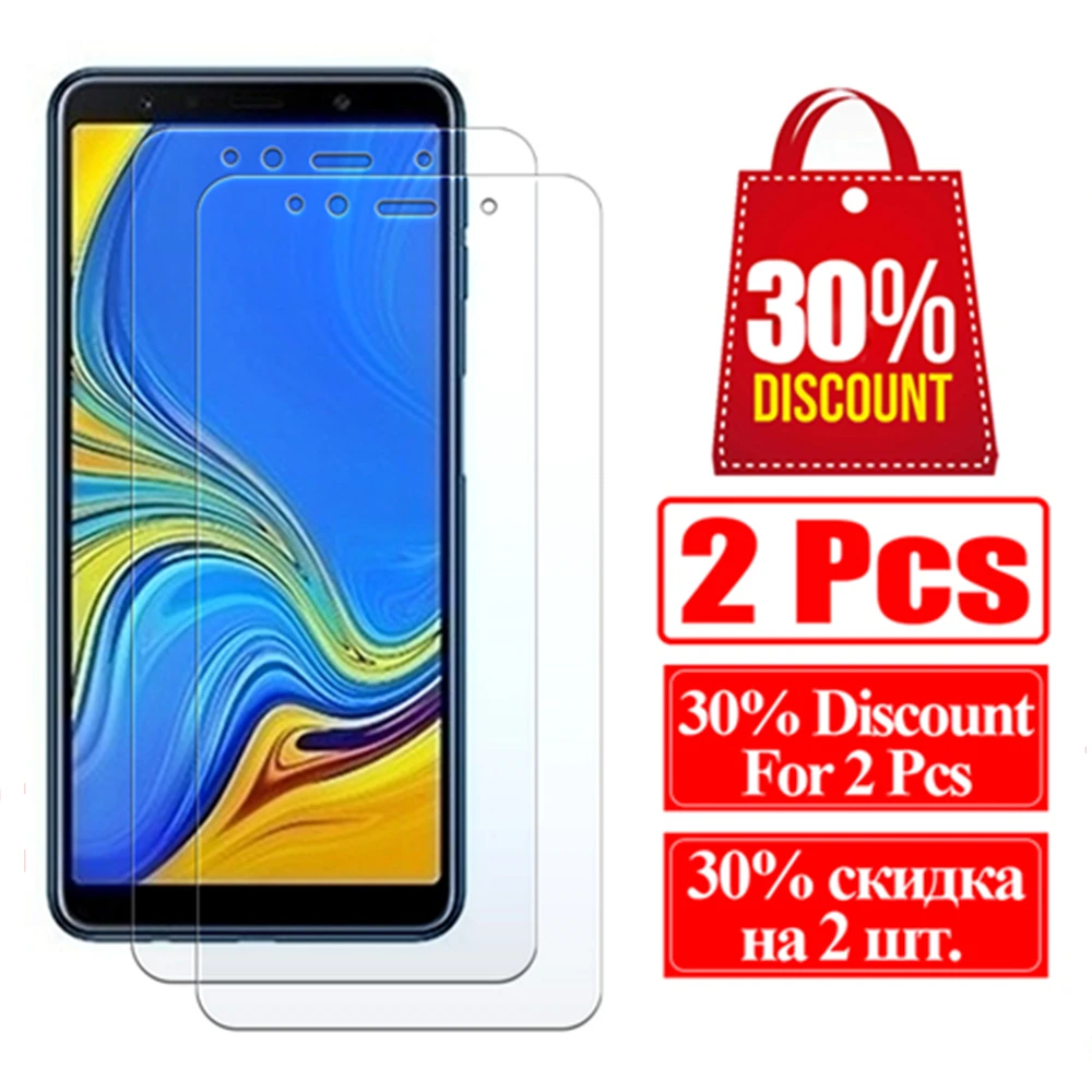 Закаленное стекло для samsung galaxy a6 plus 2018 a7 a9 a750 a730 a 6 7 8 9|Защитные стёкла и плёнки