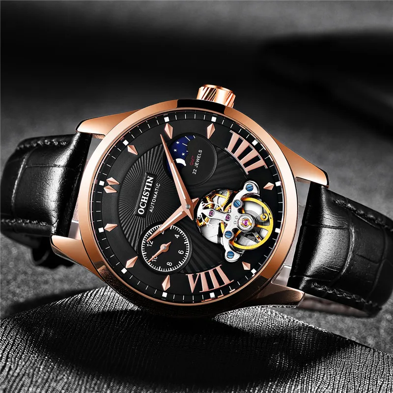 OCHSTIN мужские часы Tourbillon автоматические механические лучшие брендовые Роскошные