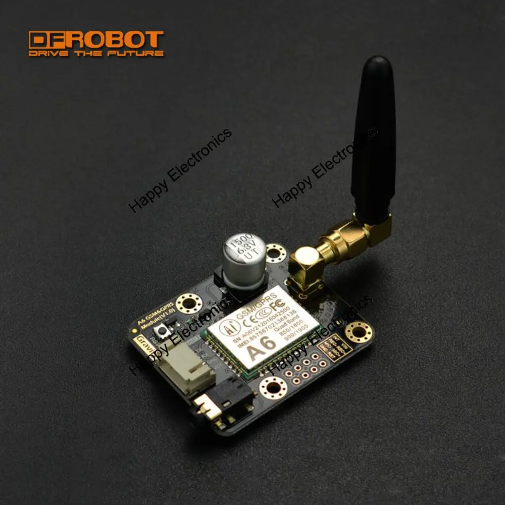 DFRobot Gravity Series UART A6 GSM & GPRS модуль для наружного Интернета вещей совместимый с Arduino +
