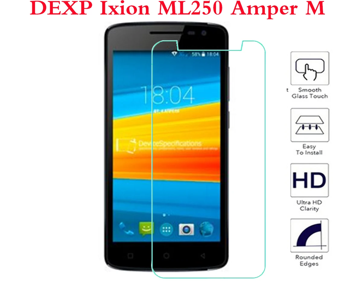 Защитная пленка для экрана телефона DEXP Ixion ML250 Amper M смартфонов из закаленного