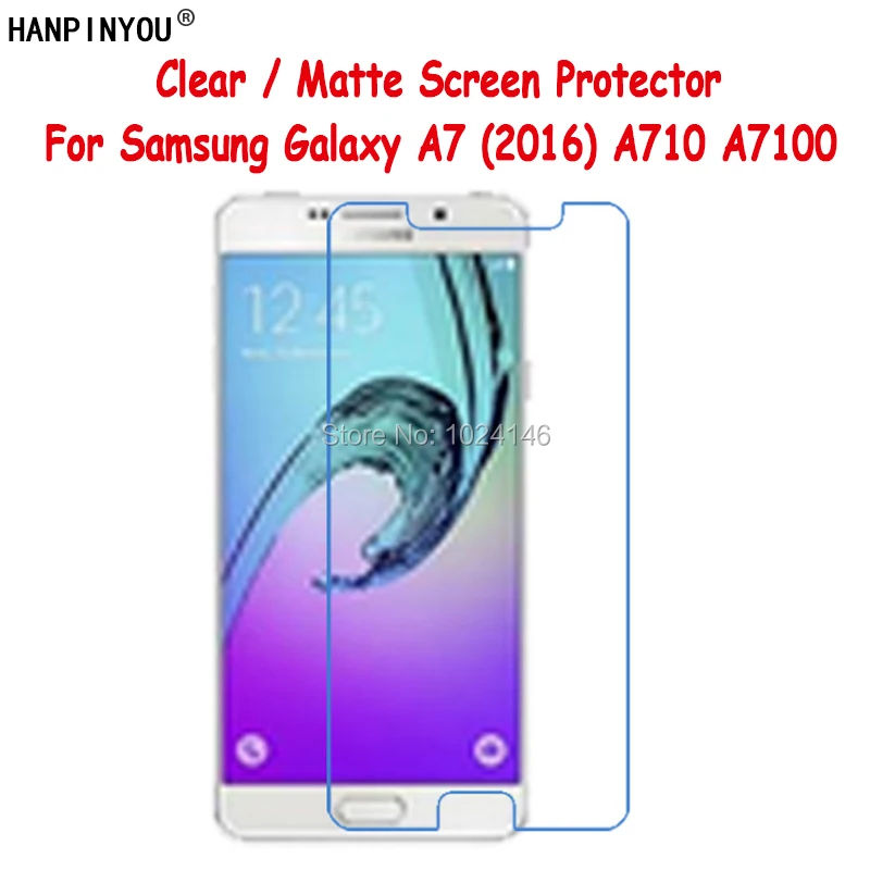 Новая прозрачная/Антибликовая матовая защитная пленка HD для Samsung Galaxy A7 2016 A710 A7100 с