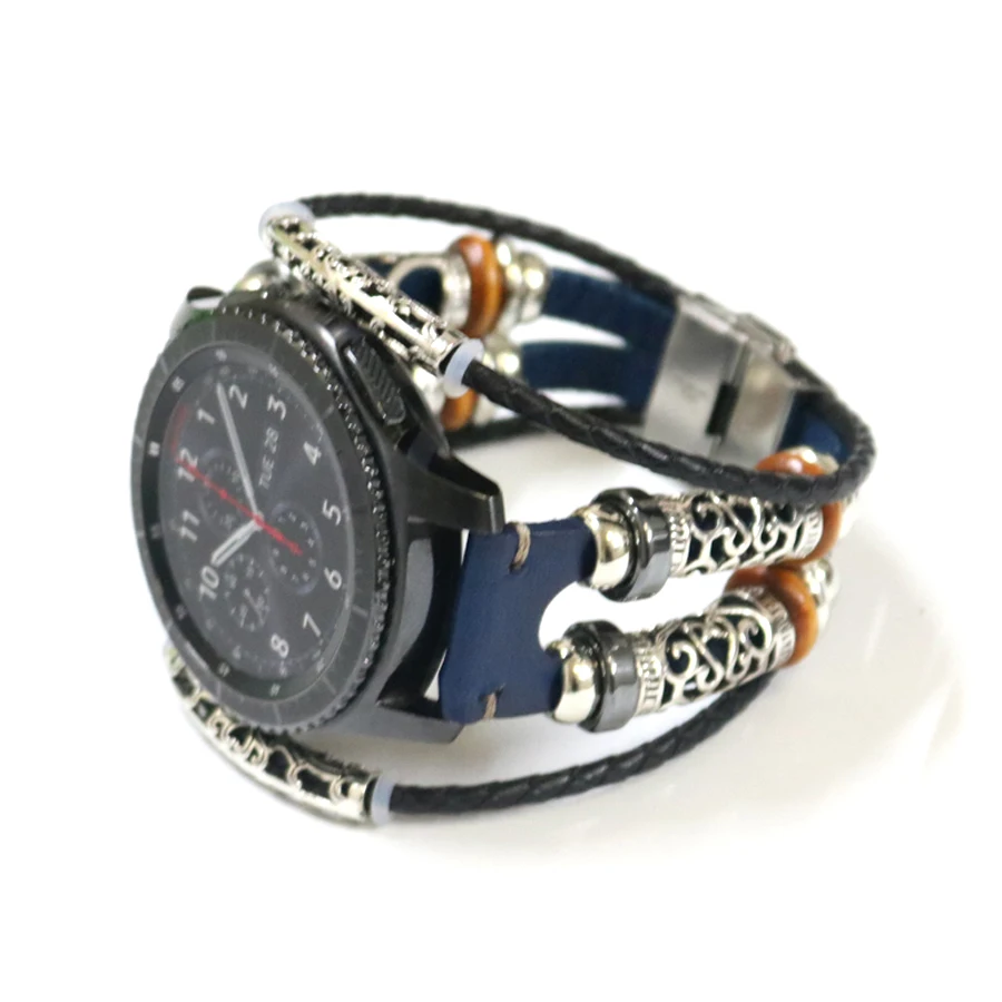 Ремешок из натуральной кожи для смарт-часов Xiaomi Huami Amazfit Pace браслет Stratos 2 2S 22 мм |