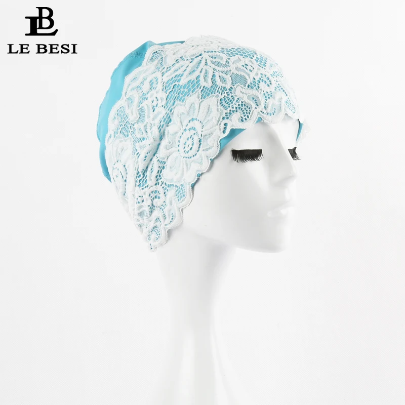LEBESI 2017 красивая кружевная пляжная быстросохнущая шапка для плавания женщин и