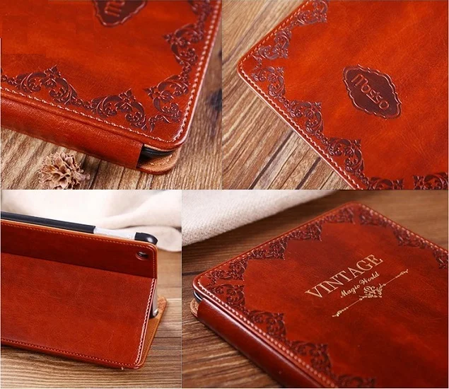 Solque Роскошные Тонкий флип Smart Cover для iPad mini 4 Mini4 Tablet Case 7 9 Ретро Винтаж из