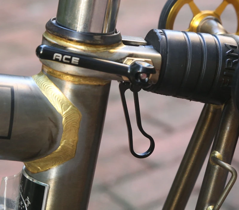 

ACEOFFIX Ultralight Black Rear Frame Clip For Brompton 29g