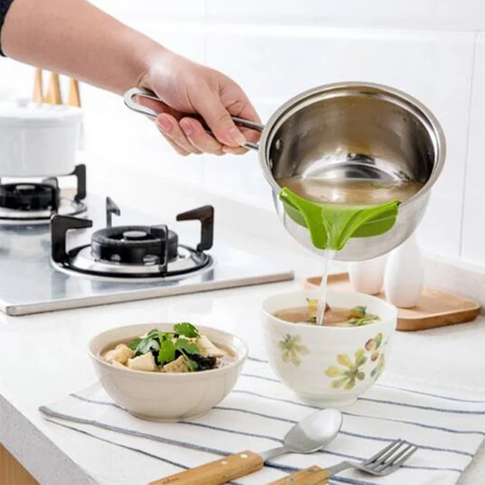 1 шт. совершенно новый силиконовый гаджет для воронки кухонные аксессуары