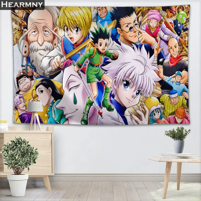 

Гобелен HEARMNY HUNTERxHUNTER, Настенный декор, гобелен, украшение для дома, палатка для кемпинга, Дорожный Коврик для сна