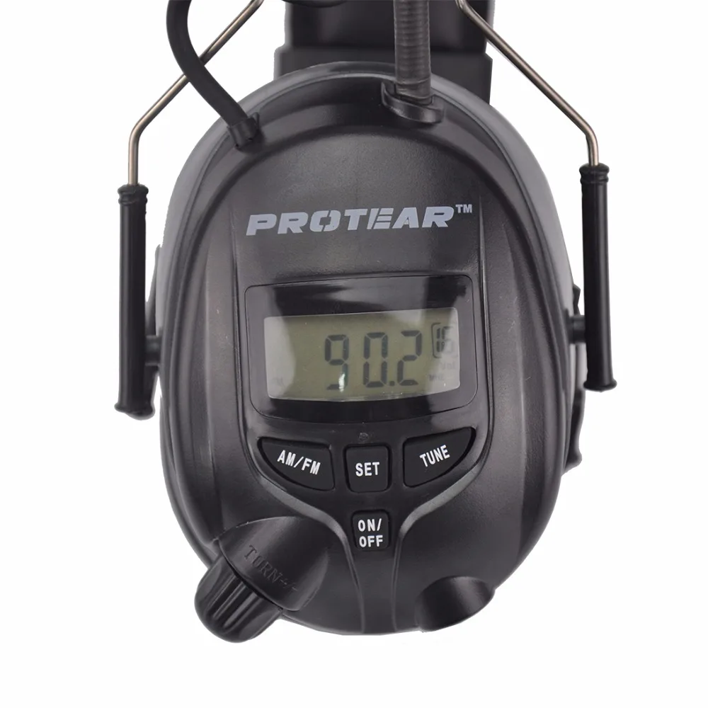 Protear НРР 25db электронные противошумные AM FM Радио ухо муфты электронная уха Защита