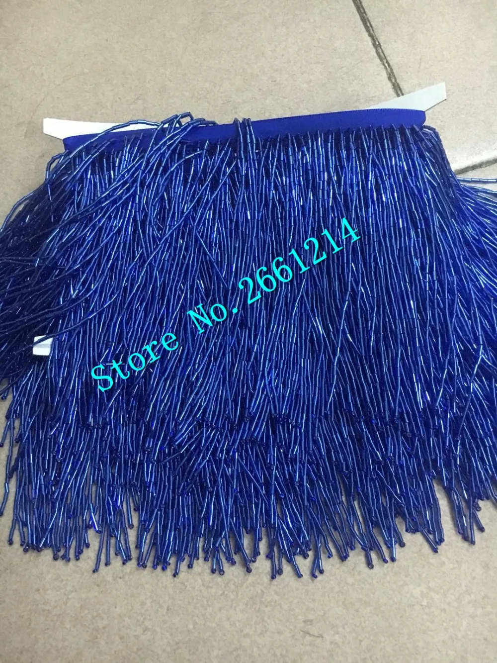 5 ярдов голубые бусины с бахромой лучшее качество для украшения платья|Ткань| |