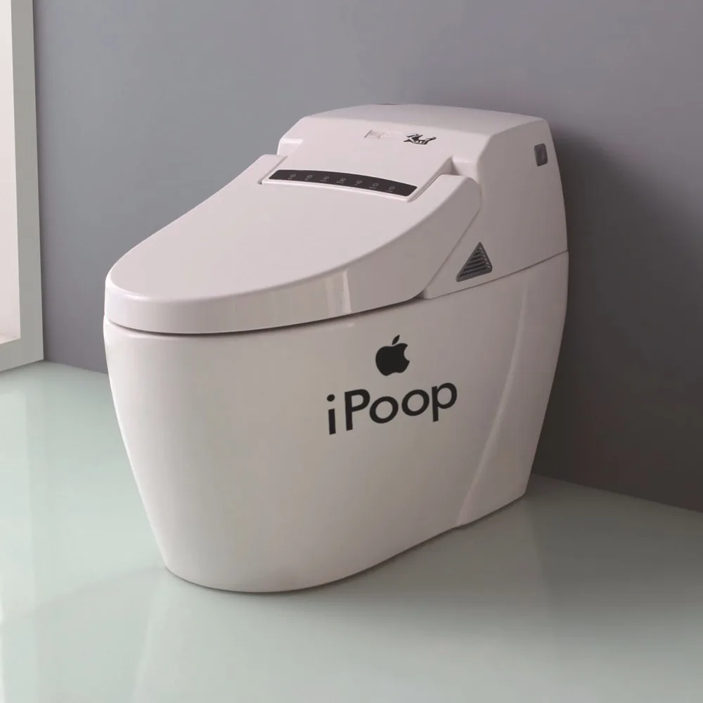 Хит продаж 2 предмета наклейка на стену для туалета наклейки IPoop стиральной