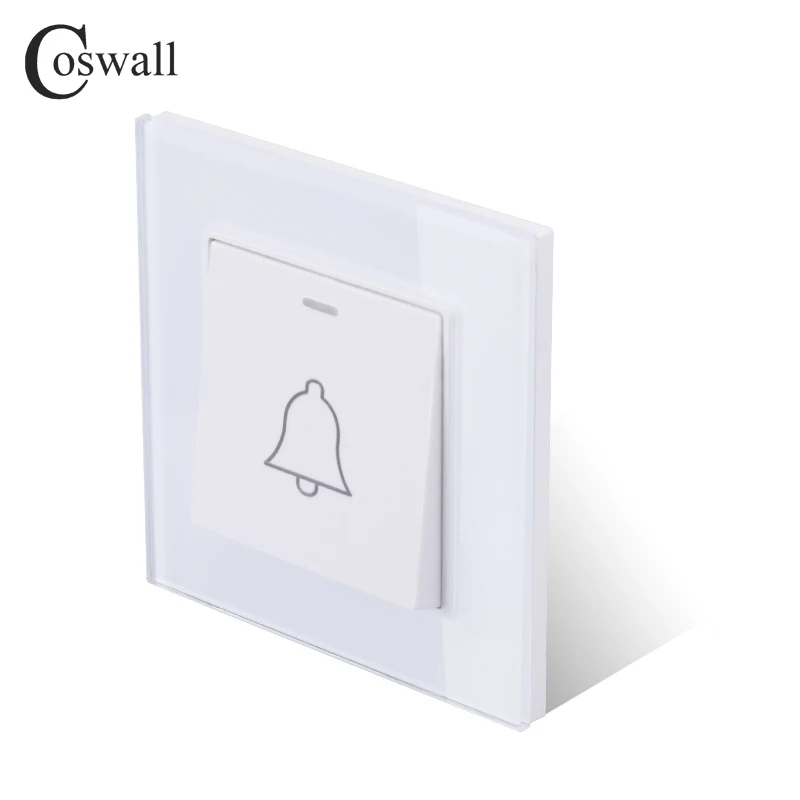 Роскошная панель Coswall из хрустального закаленного стекла 1-клавишный